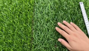 مقارنة بين أنواع مختلفة من العشب الصناعي من حيث الكثافة والارتفاع