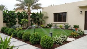 منظر لحديقة منزلية جميلة في الكويت صممها منسق حدائق 94080140 محترف