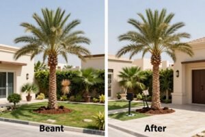 نتائج خدمات زرع النخيل في حديقة منزلية بالكويت