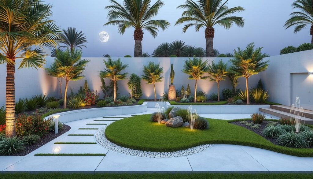 تصميمات حديثة للحدائق في الكويت