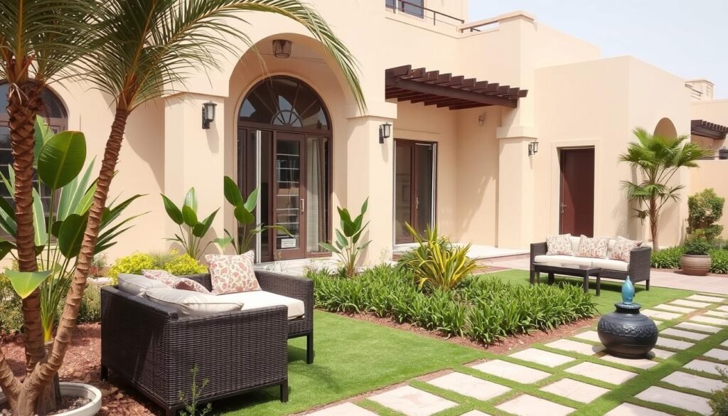 تنسيق حدائق الجهراء - حديقة منزلية في منطقة الجهراء بالكويت