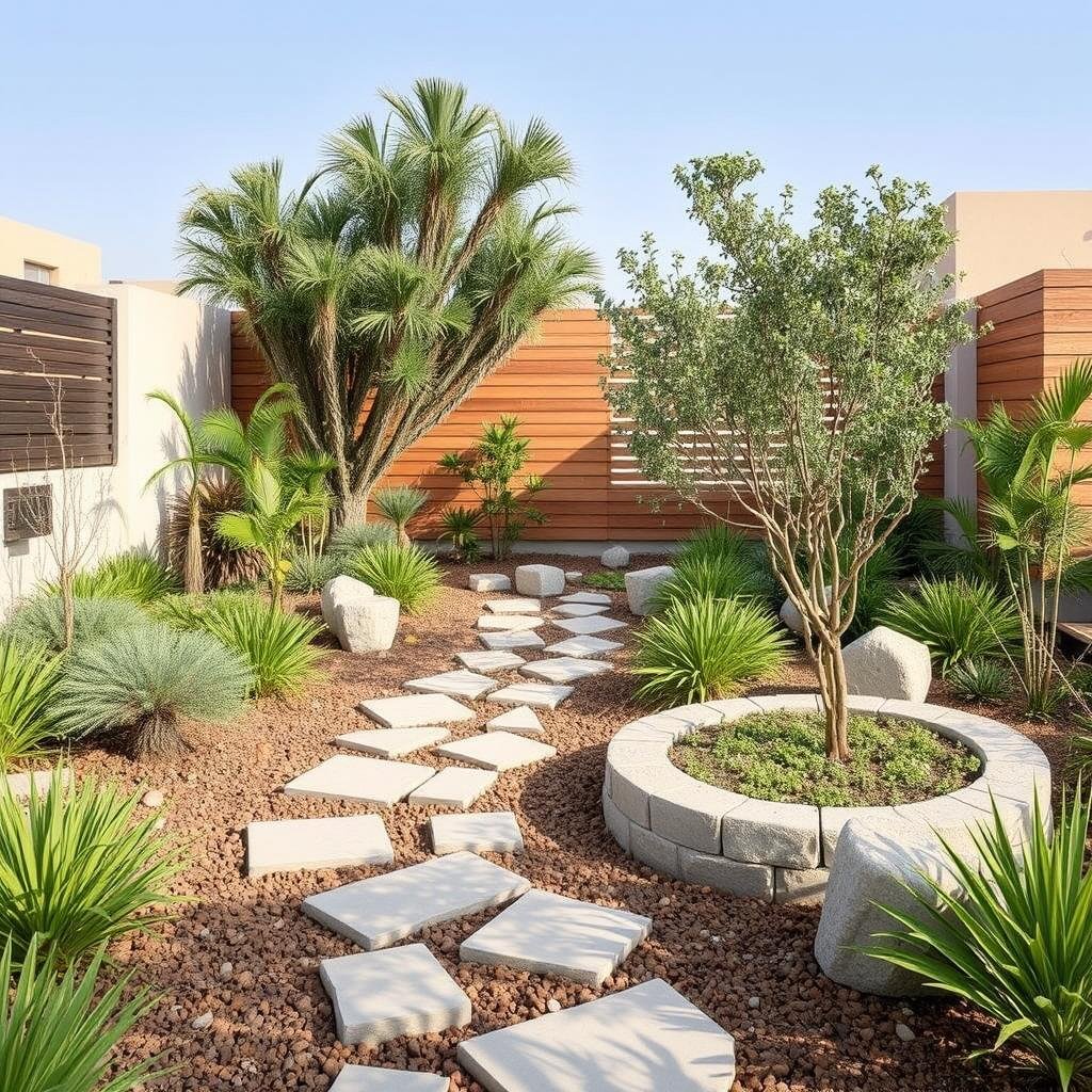 حديقة مستدامة في الكويت تستخدم نباتات محلية