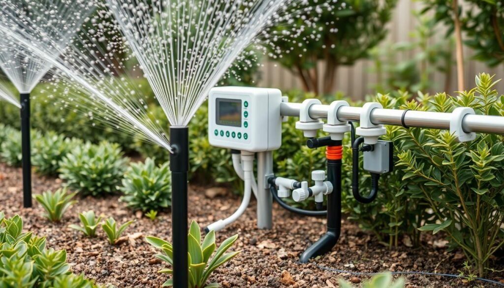 نظام ري أوتوماتيكي متطور لحدائق مبارك الكبير