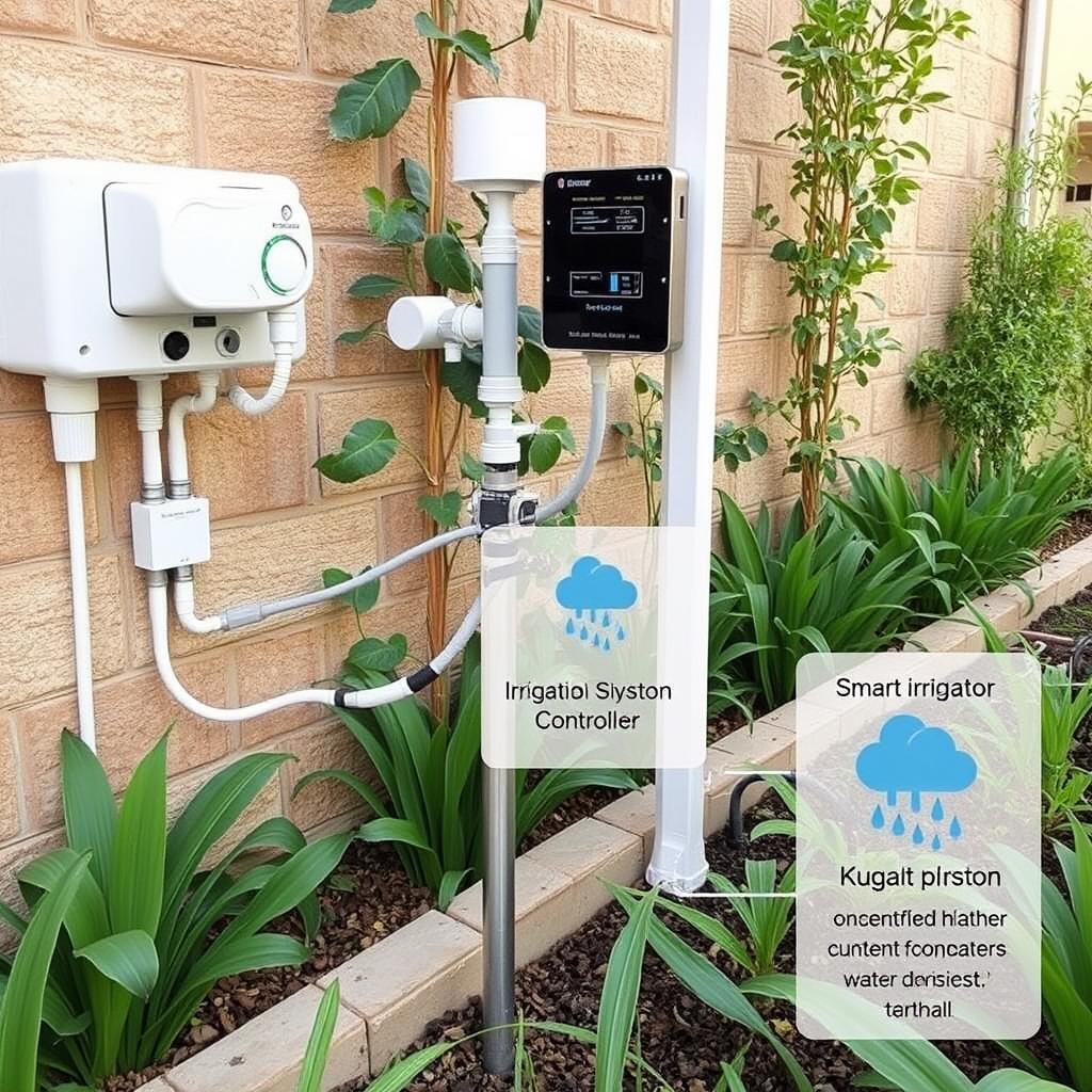 نظام ري ذكي في حديقة بالكويت