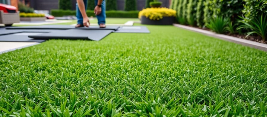 Artificial grass installation