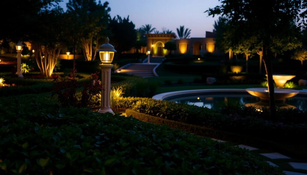 إضاءة الحدائق