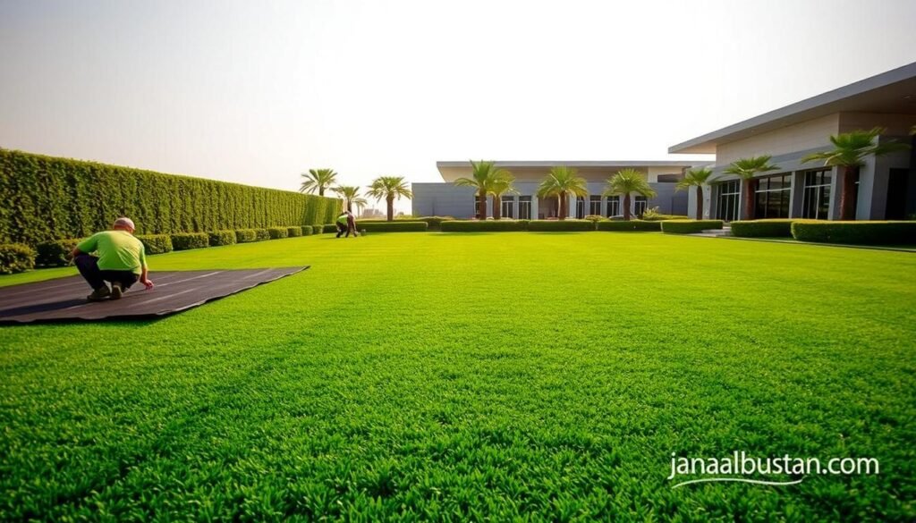 تركيب العشب الصناعي في الكويت