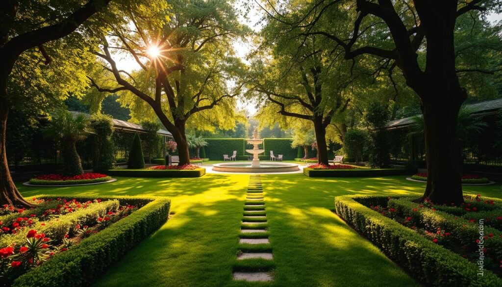 تكبير الإحساس بالمساحة في الحديقة