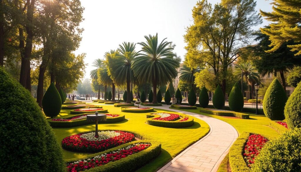 تنسيق حدائق عامة وحدائق شوارع