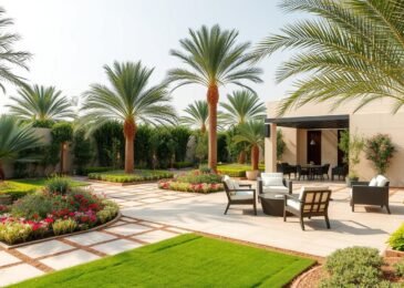 حديقة منزلية أنيقة في منطقة الدسمة بالكويت