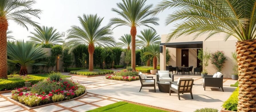 حديقة منزلية أنيقة في منطقة الدسمة بالكويت