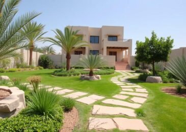 حديقة منزلية منسقة في أبو فطيرة تنسيق حدائق