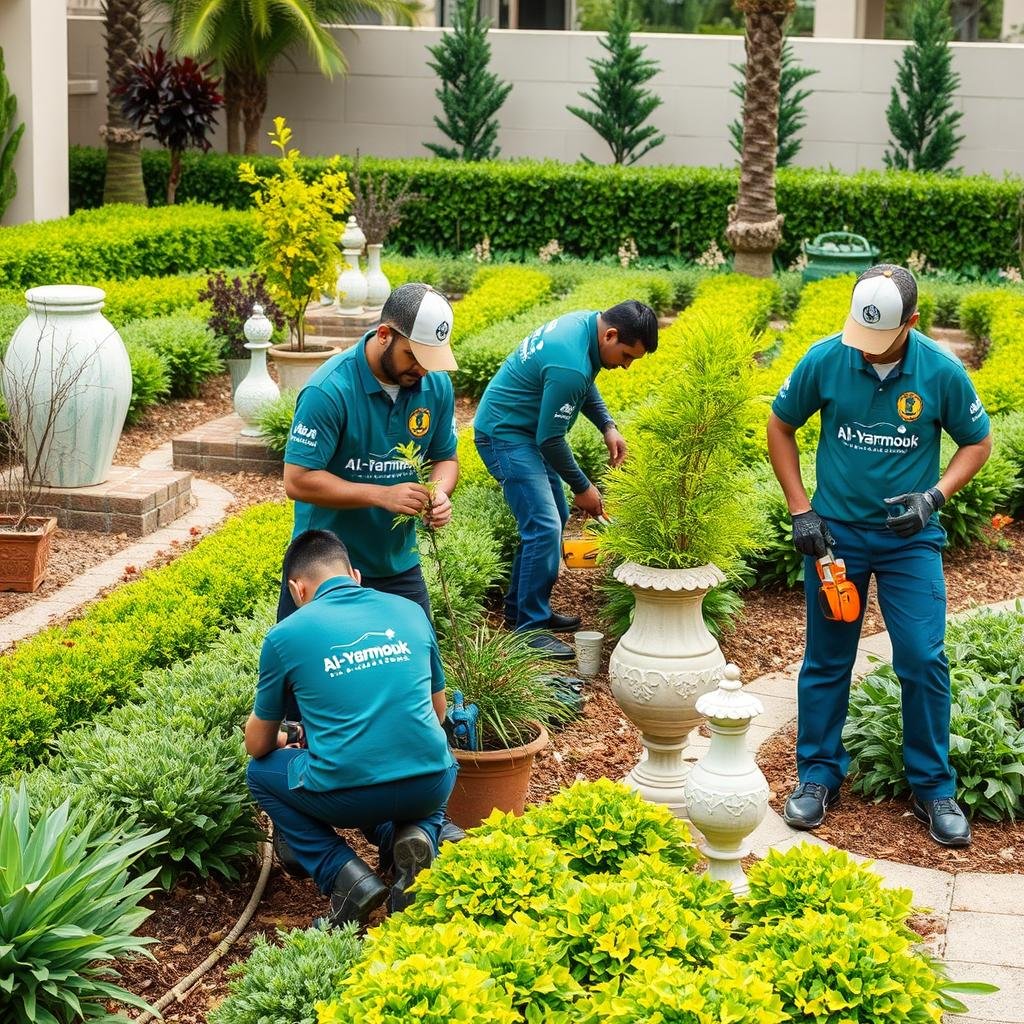 خدمات تنسيق حدائق اليرموك الاحترافية مع فريق متخصص