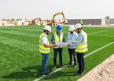 إنشاء ملاعب كرة قدم