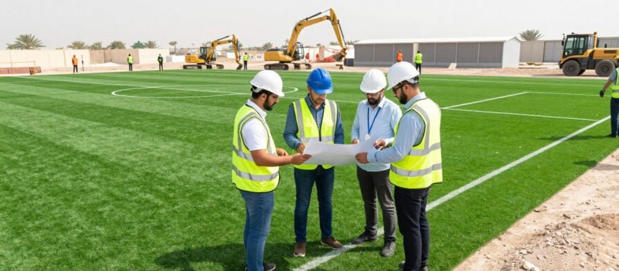 إنشاء ملاعب كرة قدم