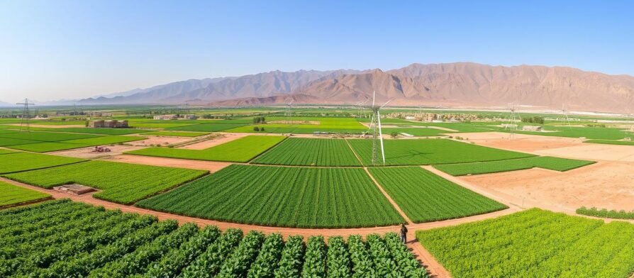 مزارع خضراء تعكس أهمية الزراع في الاقتصاد والمجتمع