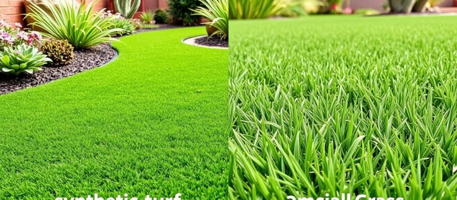 مقارنة بين الثيل الصناعي والطبيعي توضح الفرق في المظهر والصيانة