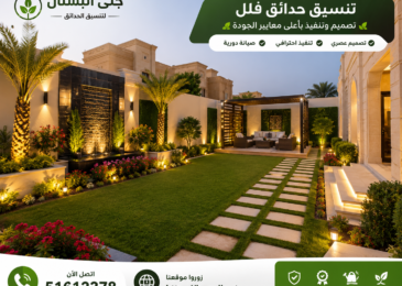 تنسيق حدائق فلل