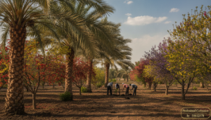 زراعة أشجار ونخيل في حدائق الكويت