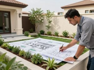 تصميم حديقة منزلية في النهضة الكويت