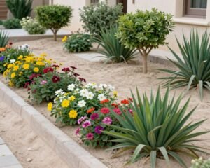 زراعة نباتات وزهور في حديقة النهضة