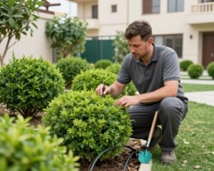 صيانة نباتات حديقة في الكويت