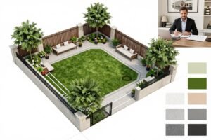 مخطط تصميم حديقة منزلية في الكويت مخطط تصميم حديقة منزلية في الكويت
