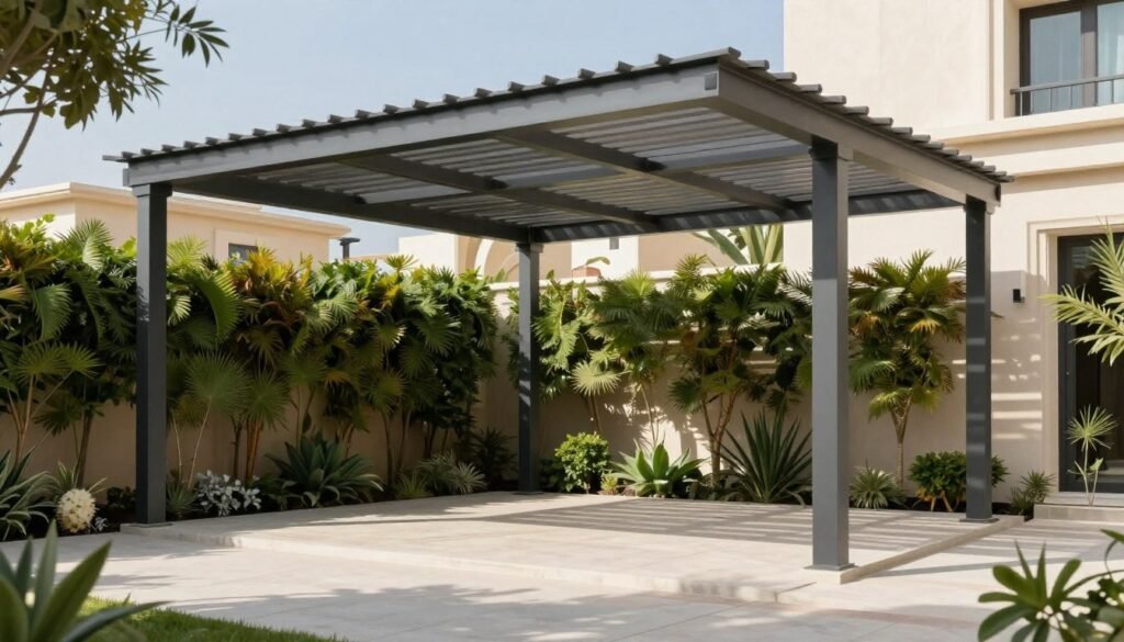 مظلة حديقة بتصميم عصري في المرقاب مظلة حديقة بتصميم عصري في المرقاب